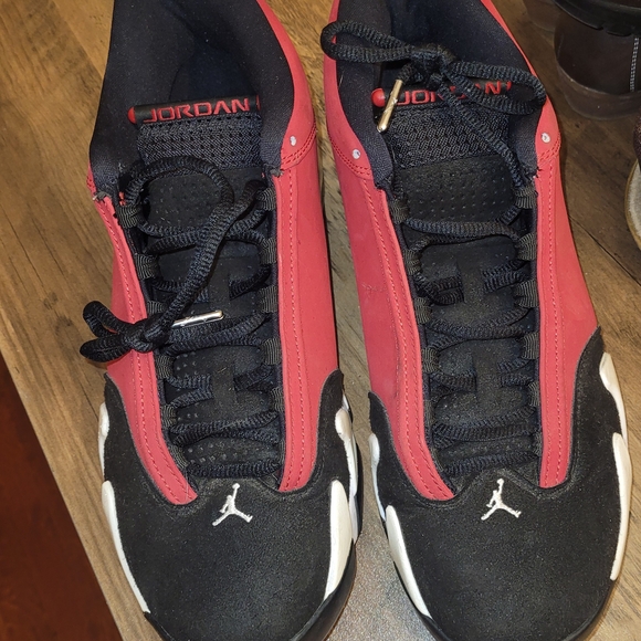 Jordan Other - Air Jordan Retro 14s Men's Low-Top Sneakers in Black, Red & White